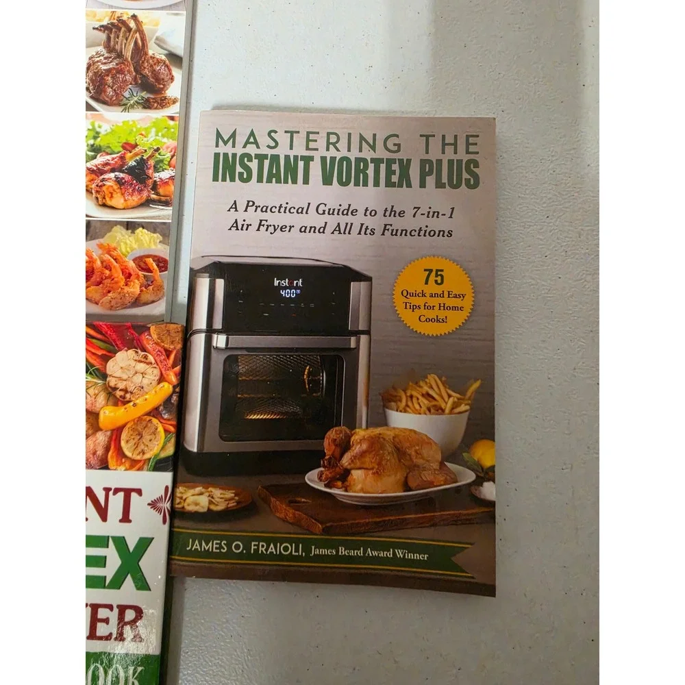 Instant Vortex Air Fryer Oven Cookbook Set 3 Books Beginner Guide 7-in-1 Tips